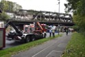 LKW blieb unter Bruecke haengen Koeln Ehrenfeld Innere Kanalstr Hornstr P032